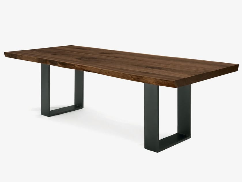 Прямоугольный стол из массива дерева с железной основой Riva 1920 Newton ARCH-00068725