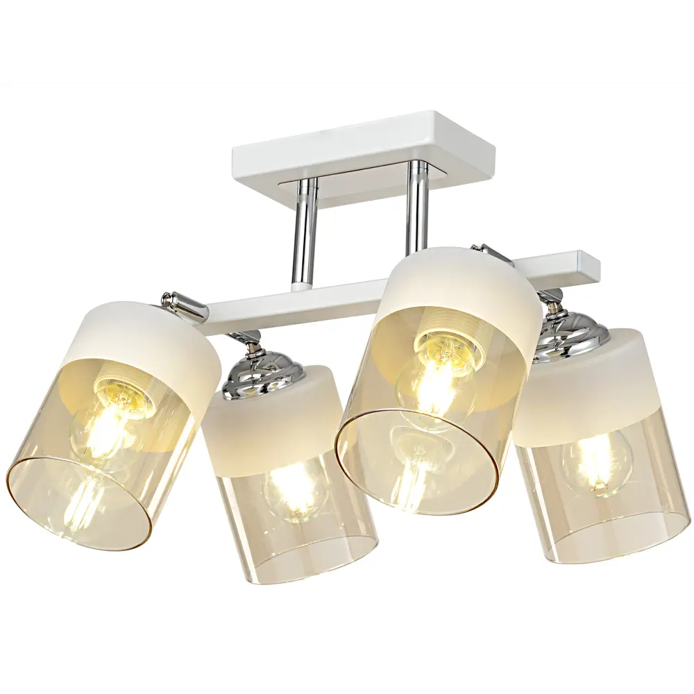 Люстра потолочная KREAFORTA Vereya 4 ламп цвет белый STLM-2058496 - Вид №3