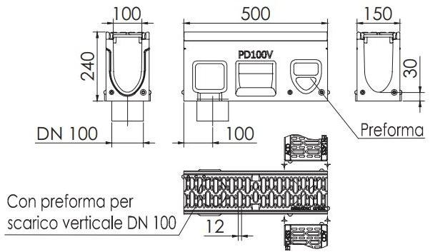 ACO PASSAVANT Контрольный элемент дренажного канала Aco drain® monoblock pd 10835 / 10836 - Вид №1
