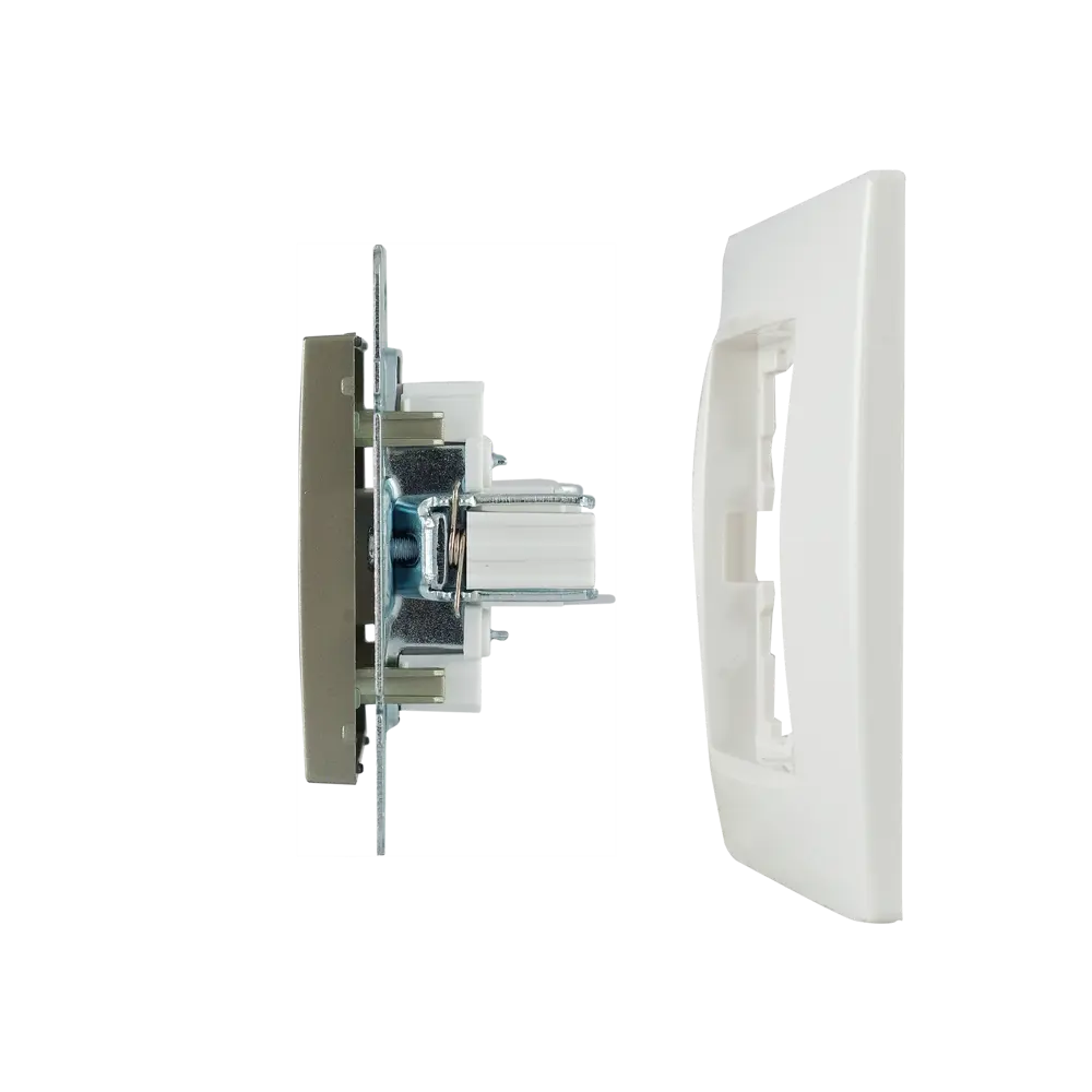 Розетка компьютерная встраиваемая Lexman Виктория RJ45, цвет матовая шампань STLM-2085455 - Вид №5