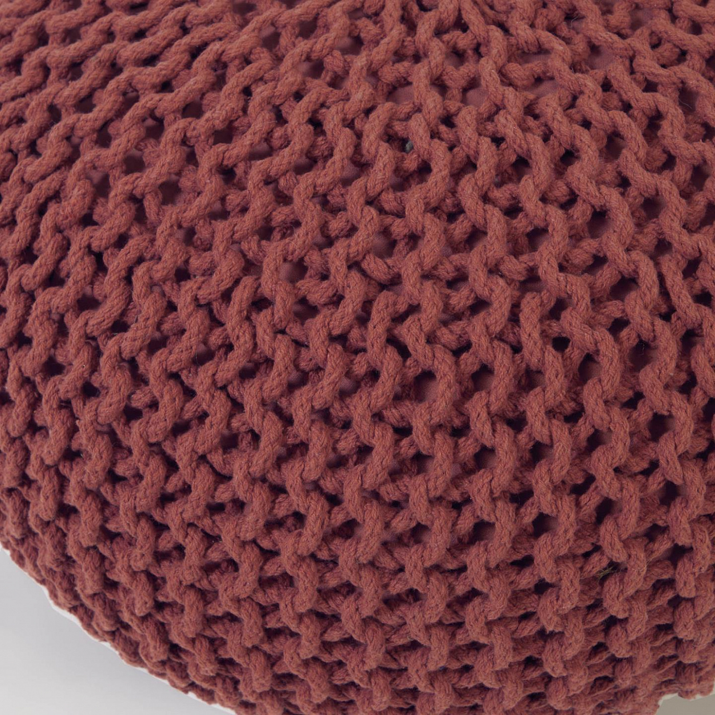 108465 Круглый пуф терракотовый Ø 60 см La Forma Kennis 