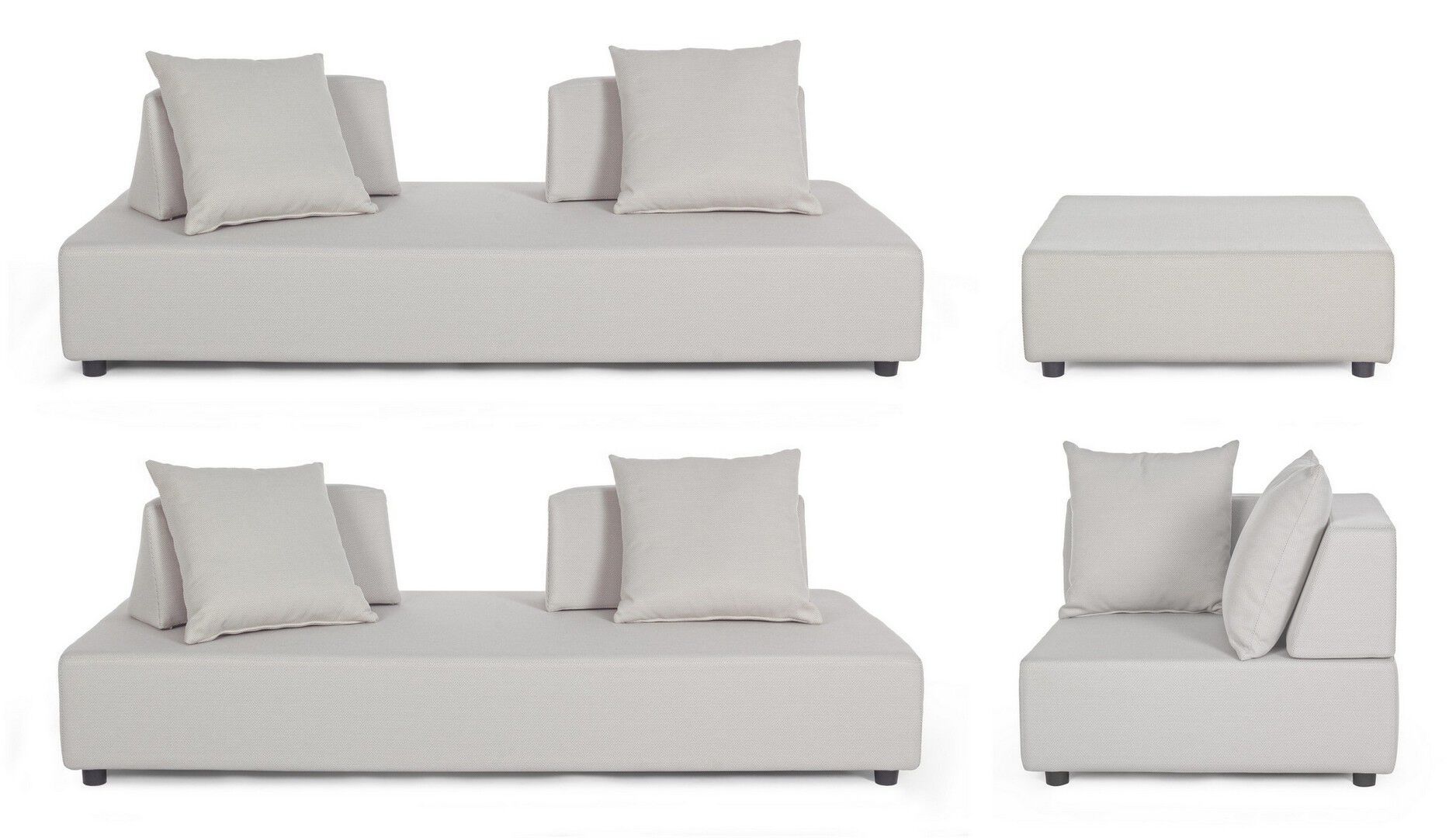 Угловой садовый диван из ткани BIZZOTTO Piper ARCH-00131947 - Вид №7