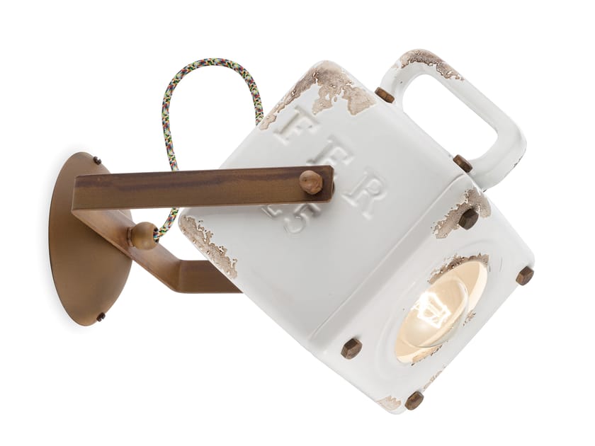 Поворотный керамический настенный светильник FERROLUCE Industrial ARCH-00149775