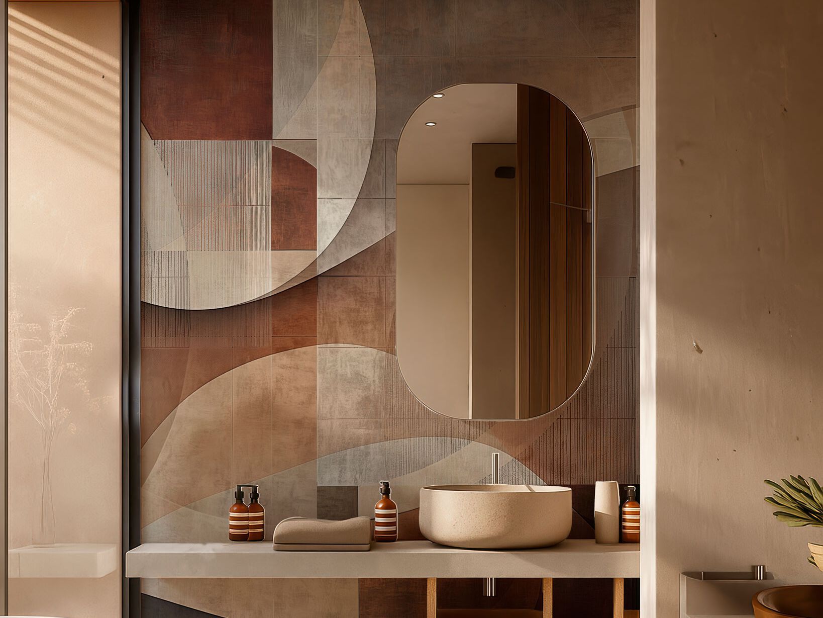 Геометрические обои Rimura NOMADE ARCH-00033062