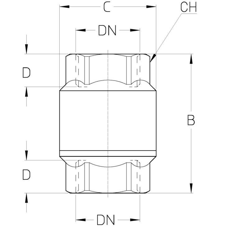 CIMBERIO CIM 30 212 Обратный клапан пружинный CIM 30  - Вид №1