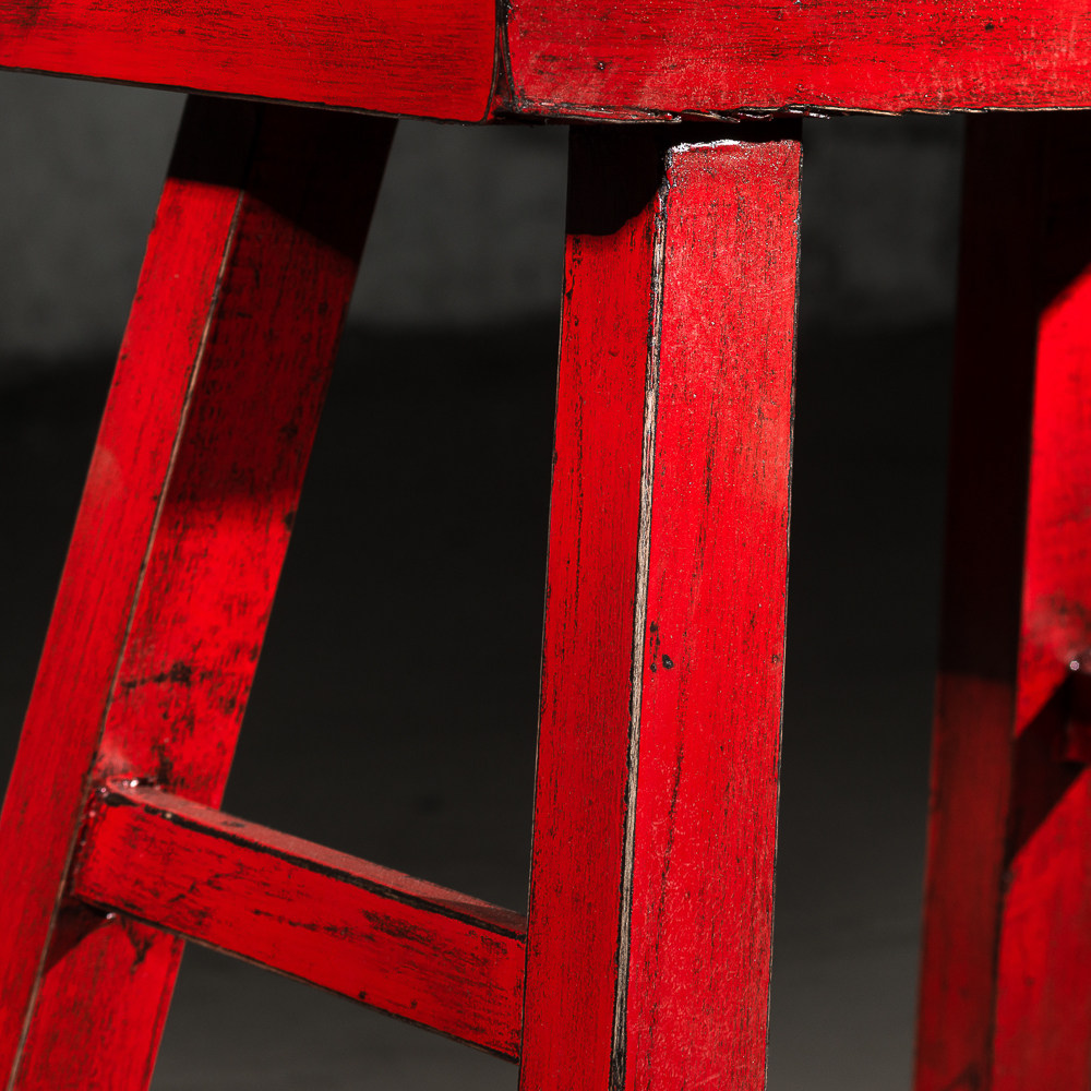 Табурет Энн Лу Красный ДОМАШНЯЯ ОБСТАНОВКА CHINA 017402 Красный Santreyd  - Вид №4