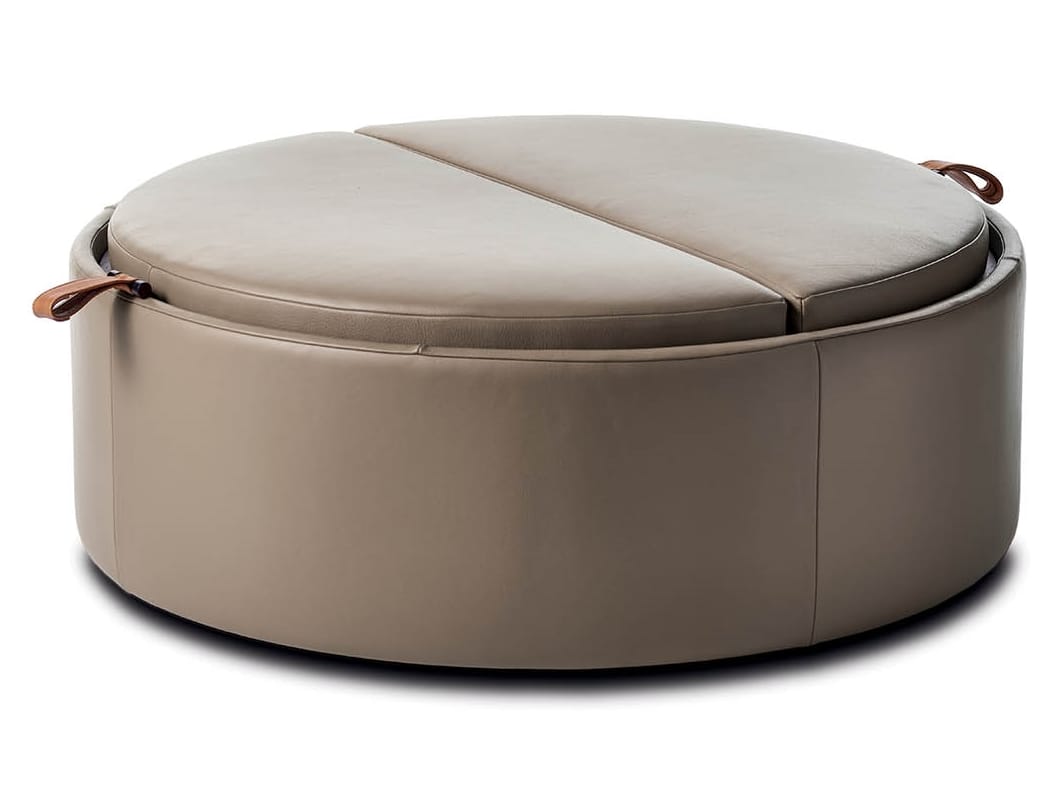 Пуф кожаный контейнер TUMIDEI PILL ARCH-00001523