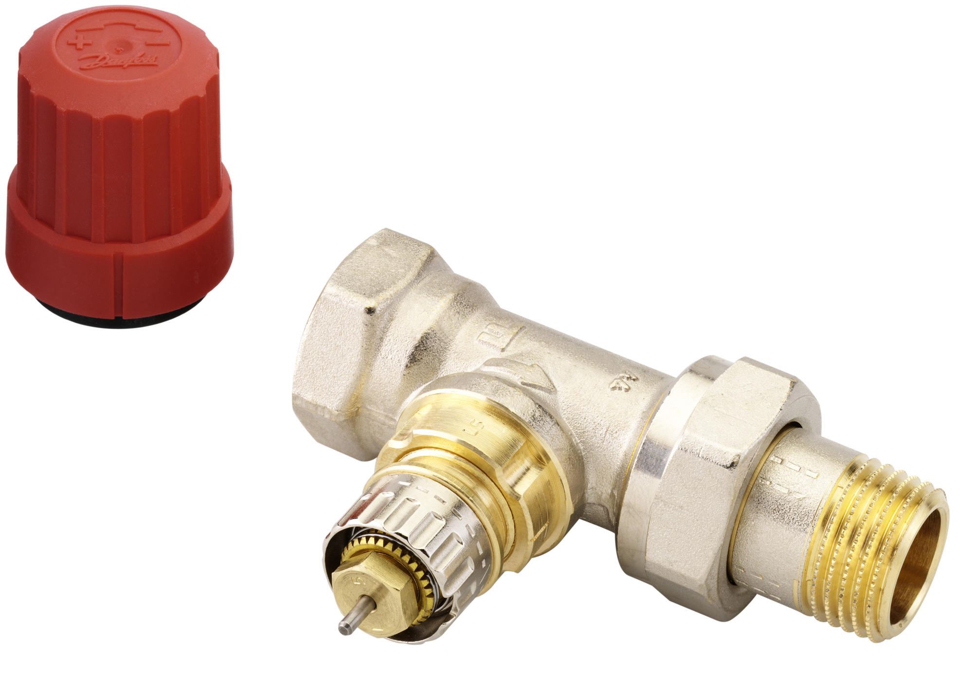 Danfoss Клапан RTR-N/RA-N для двухтрубной системы отопления RTR-N 15 Кл. т-рег. Угл. трехос, лев. 013G7022  - Вид №3