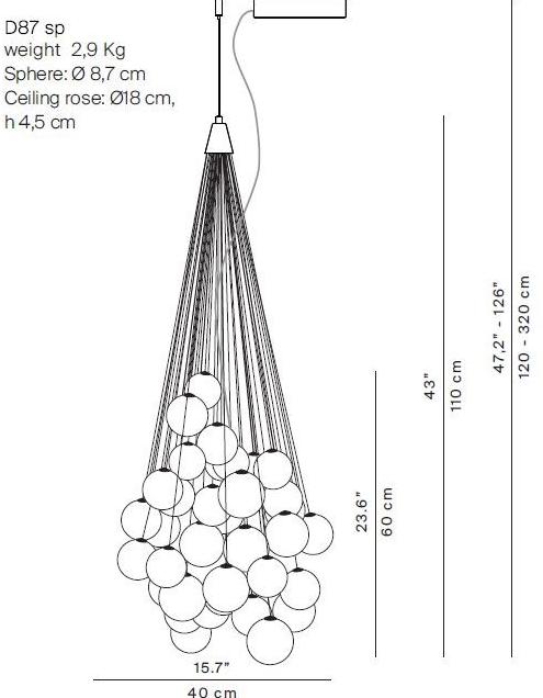 LUCEPLAN Светодиодная подвесная лампа из дутого стекла sun-id-1438717 - Вид №4