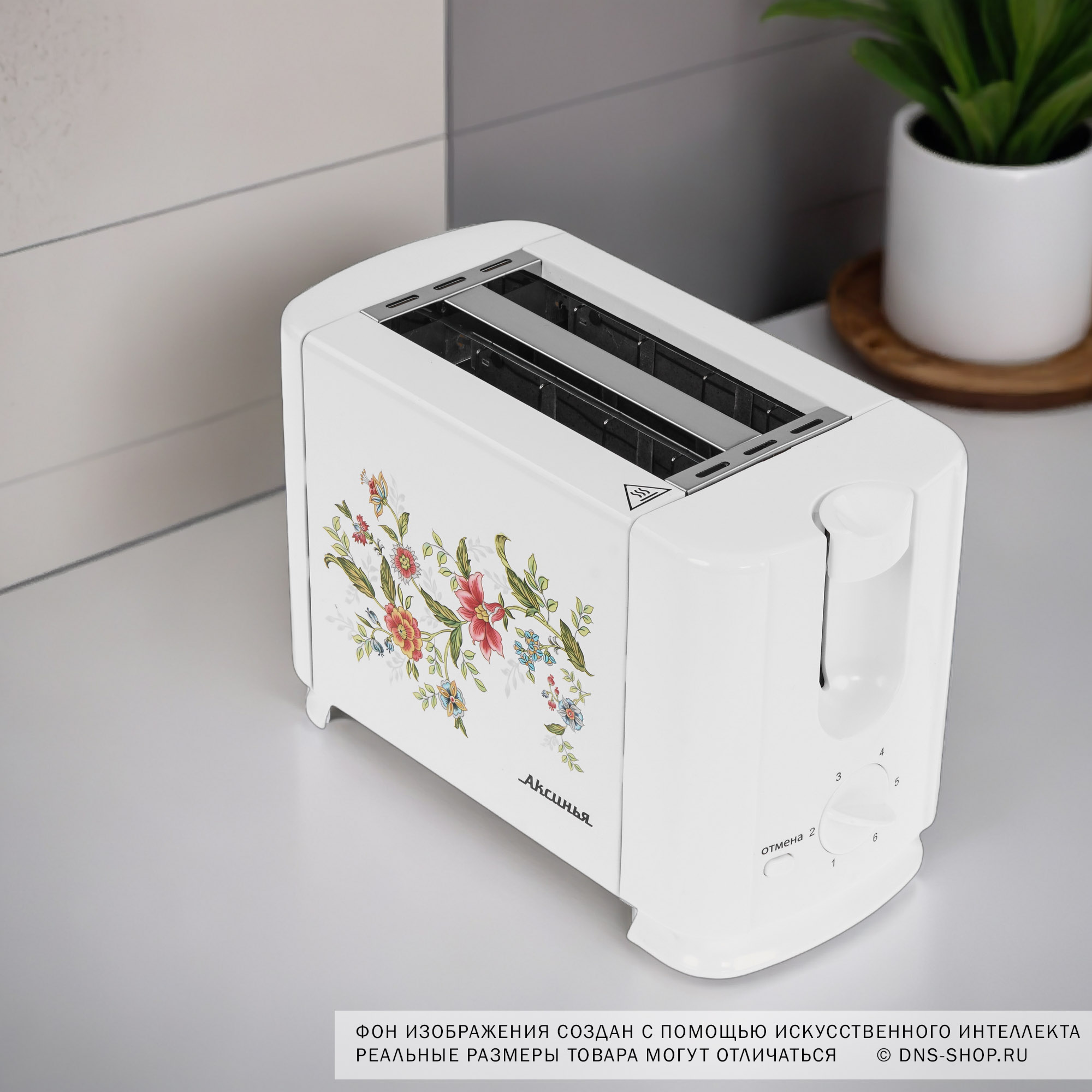 9050490 Тостер Аксинья КС-202 Прованс белый STDN-0125143 - Вид №8