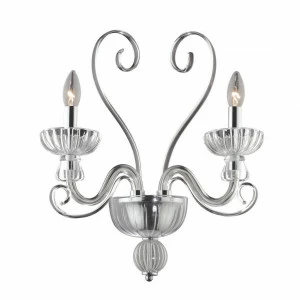 Бра Ideal Lux Alexander AP2 IDEAL LUX СВЕЧА 077669 Прозрачный;хром