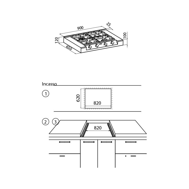 3162000 Рангетоп Фостер Милано 3162000 Фостерспа Foster  - Вид №1