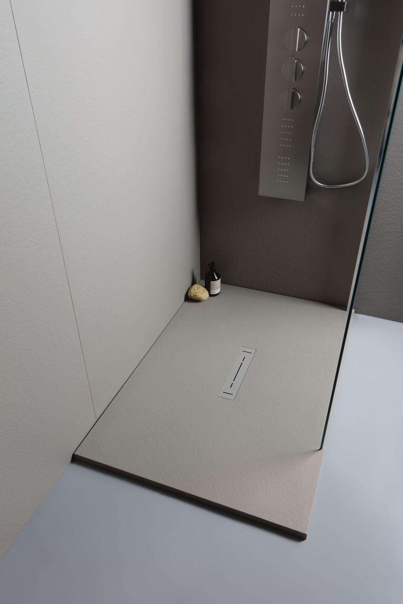 Ультра-плоский нескользящий поддон для душа с антибактериальной обработкой Kinedo матовый шифер ARCH-00014127 - Вид №1