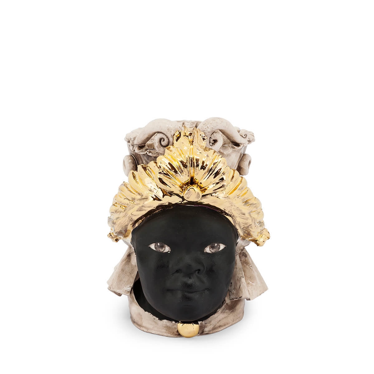 200866-BT ABHIKA ВАЗА MORO LADY SMALL CHIC BLACK MAT 