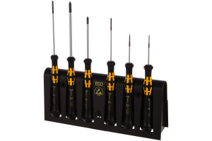 14980013 Набор отверток A/6 Electronics Screwdriver Set+Rack 6 шт. WE-030170 WERA