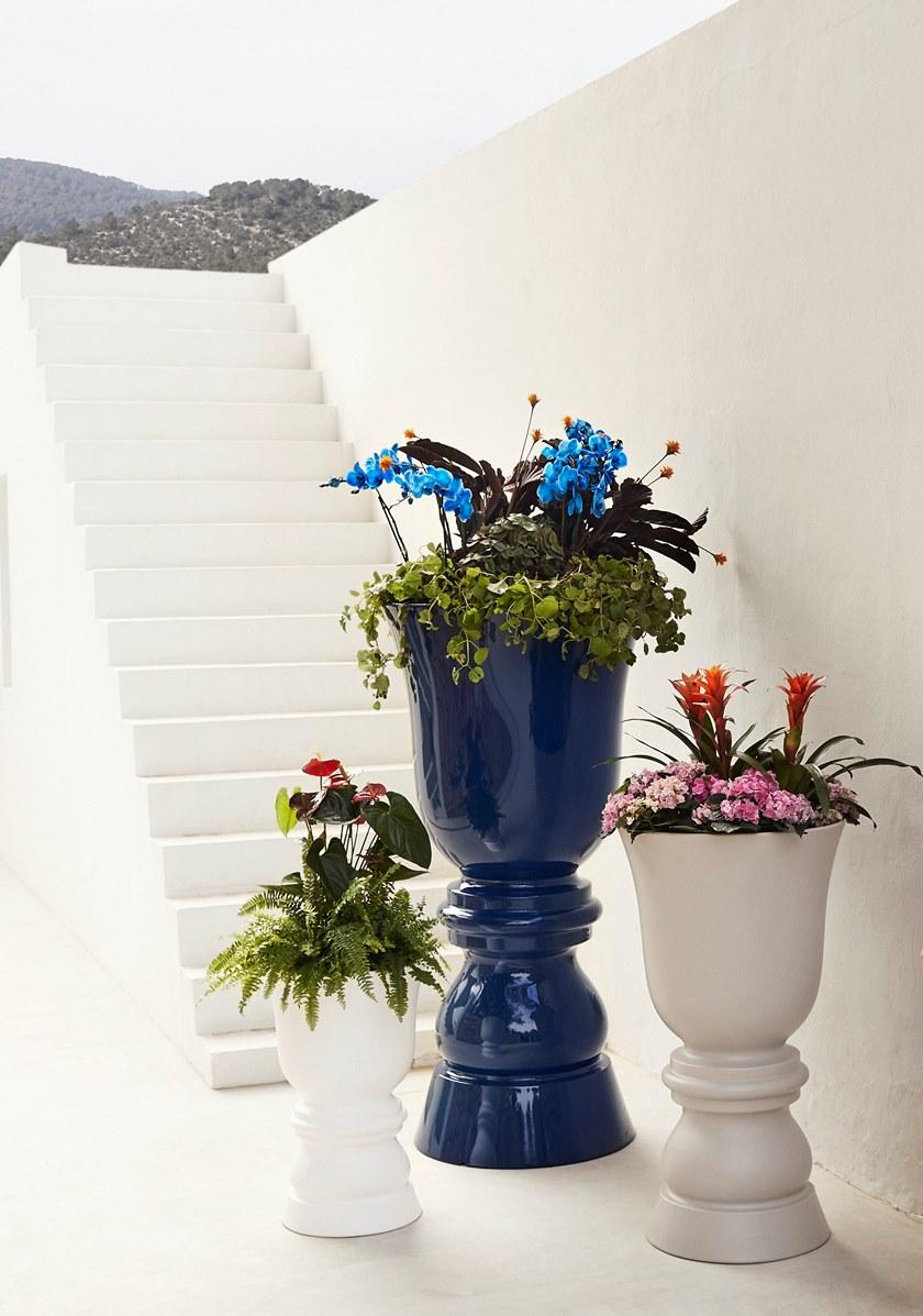 VONDOM Высокий пластиковый садовый горшок Suave sun-id-1431538 - Вид №2