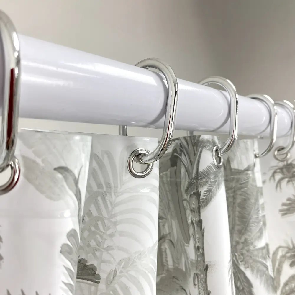 Штора для ванной Lemer Lerzac 180x180 см PEVA цвет белый/серый STLM-2156073 - Вид №3