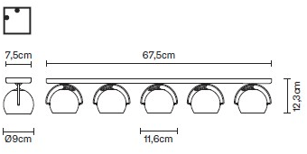 Fabbian Регулируемый потолочный светильник Beluga steel sun-id-1480086 - Вид №4