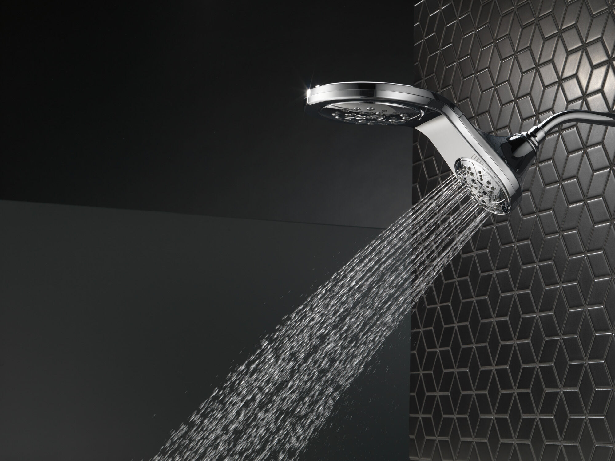 58581-PK HydroRain® H2Okinetic® In2ition® Душ два в одном с 5 настройками Delta Faucet Universal Showering Хром  - Вид №31