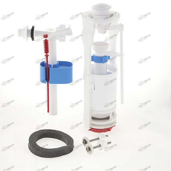 Арматура Ани Пласт с боковой подводкой 1/2 кнопка бел. эконом WC6050 WC6050 14147