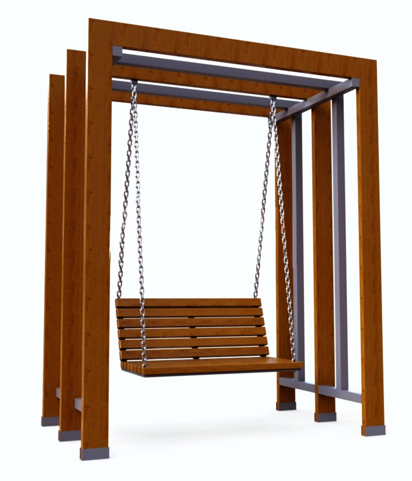 PRAG04.01.01-MS.KA ПРАГА 4, диван-качели парковые LAB.Space 