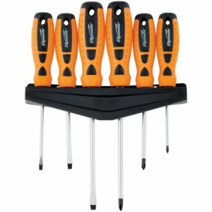 Набор отверток "Point" CrV двухкомпонентные рукоятки 6шт SPARTA