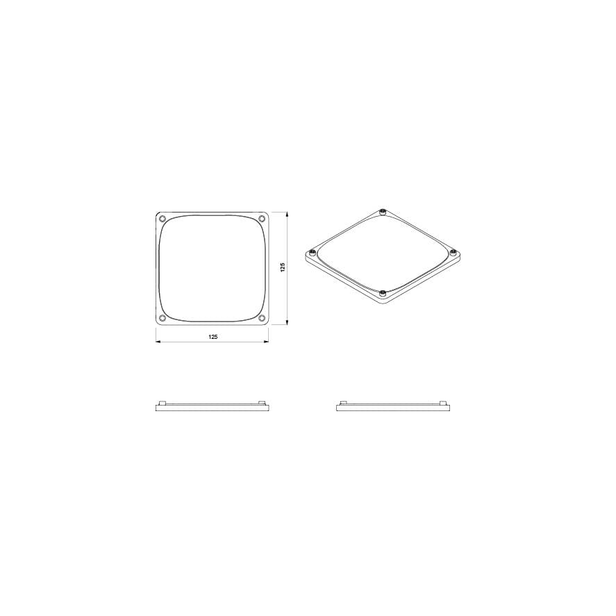 Пластина для розеток и выключателей из натурального алюминия Genuit Silver ARCH-00127912 - Вид №16