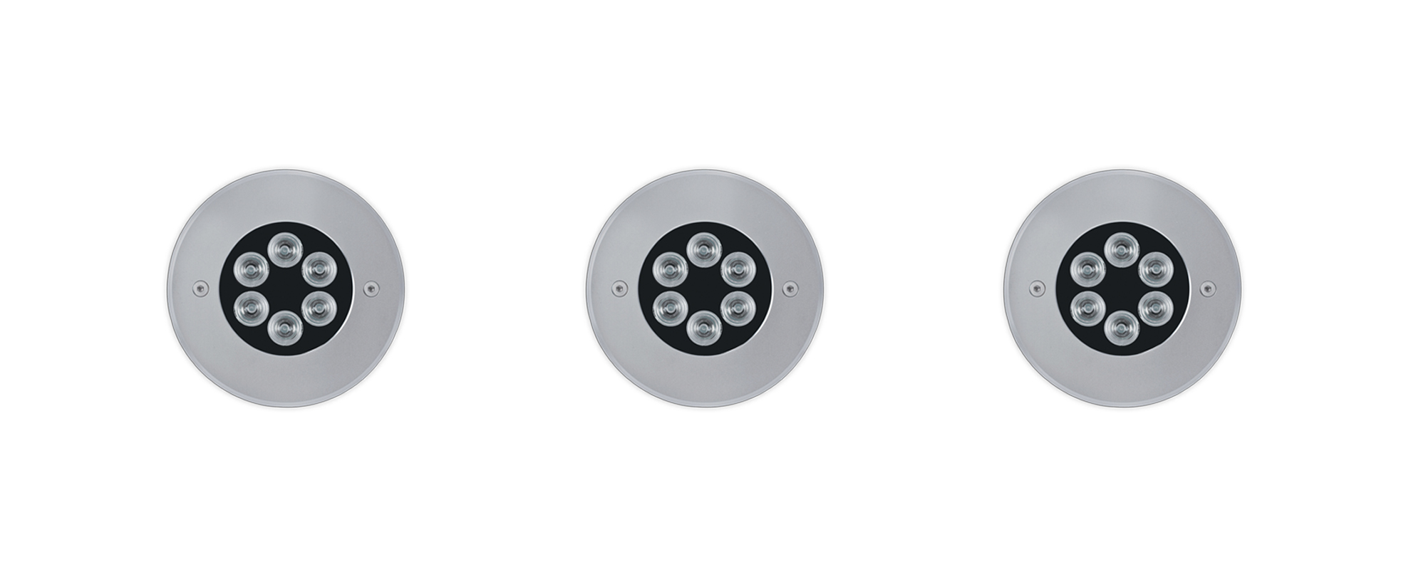 8380208 Встраиваемый в пешеходный пол Platek MINI FULL INOX  MINI FULL INOX - 8 LED RGBW 44°  - Вид №1