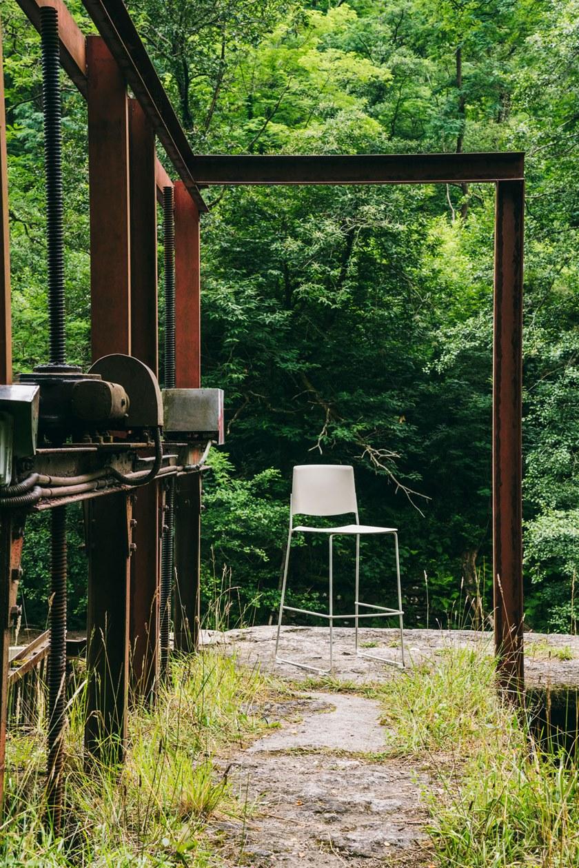 ENEA Высокий табурет из полипропилена со спинкой Ema sun-id-1420579 - Вид №4