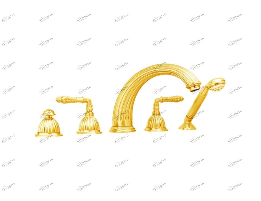 033016.A00.50 Набор для ванны с пятью отверстиями Яркий хром Mestre Artica