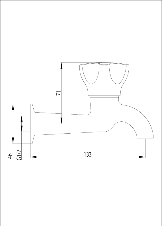 AW49315 Смеситель для раковины Awa Methven - Вид №1
