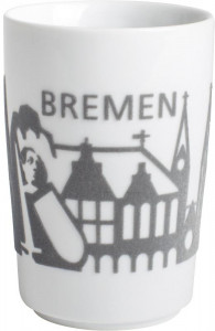 394605A26521C Пять чувств макси-чашки 0,35 л сенсорный! Bremen Skyline серый Kahla-porzellan