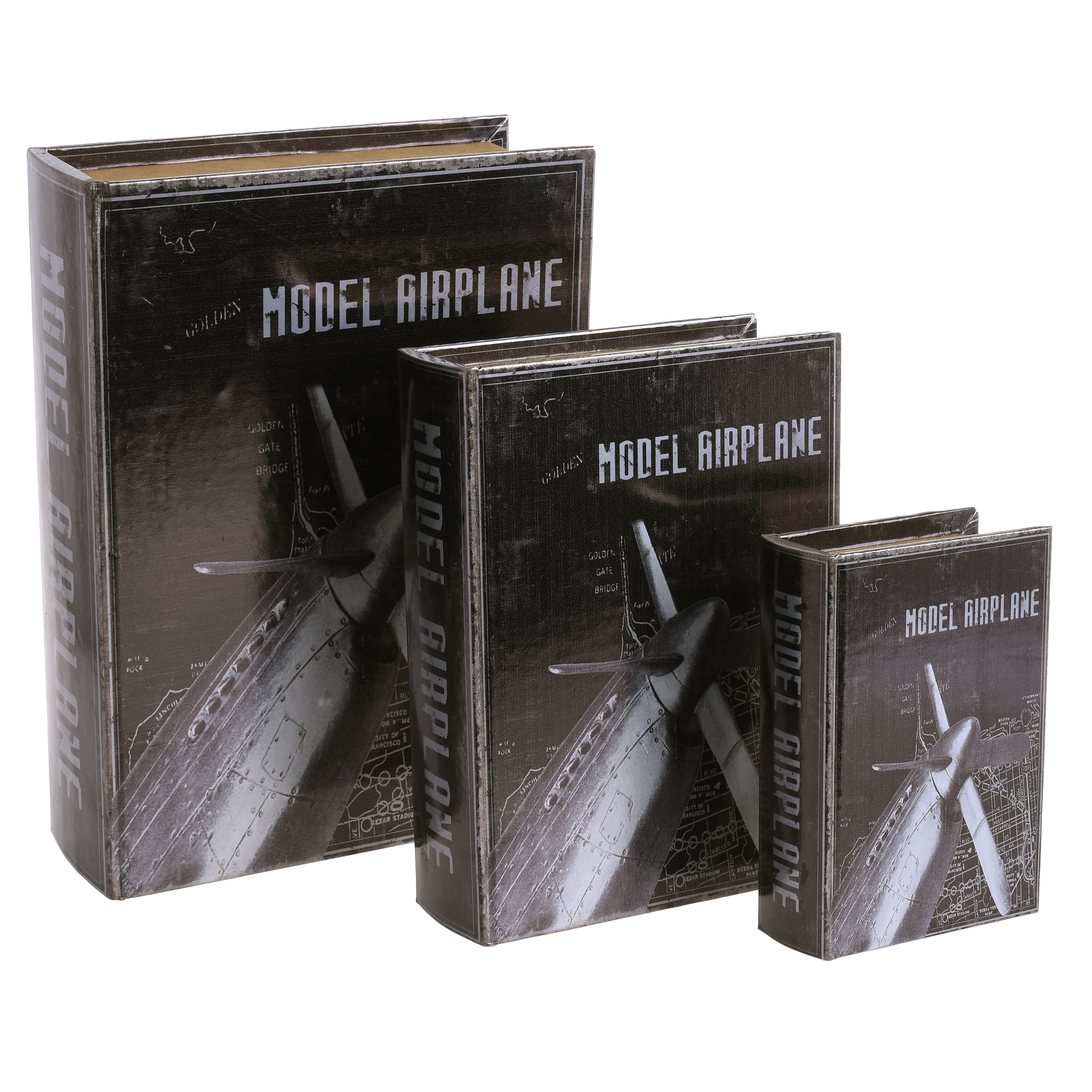 3870899.0009 шкатулка-книга, набор из 3шт TO4ROOMS  - Вид №1