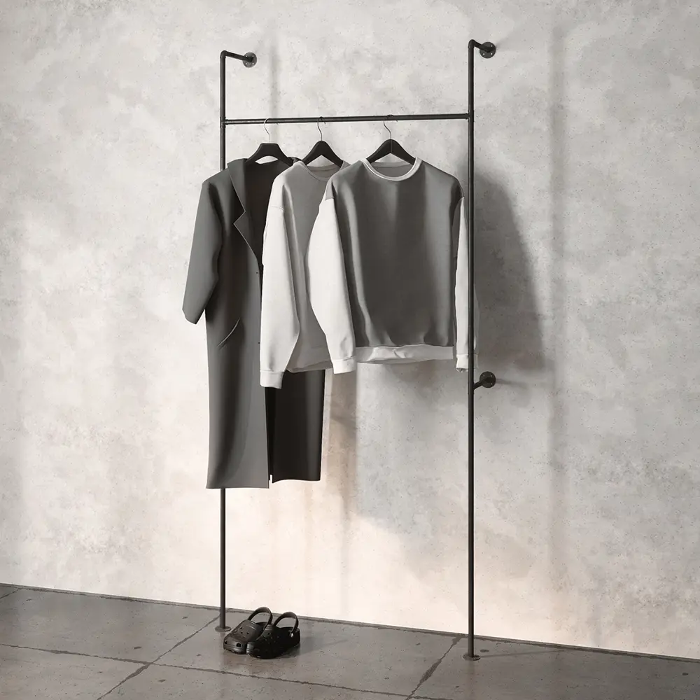 Комплект системы хранения Larvij PIPE01 7.5x100.5x8.5 см цвет черный STLM-2071152 - Вид №7