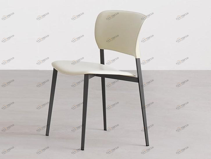 Desalto Стул обитый кожей и кожей с открытой спинкой Ply 718