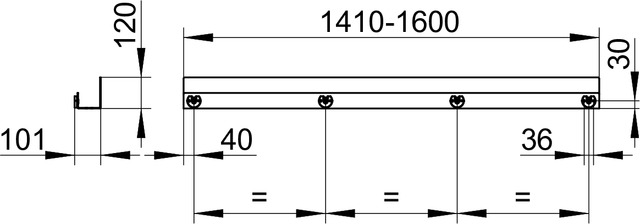24953370400 Полочка для душа KEUCO ПОЛОЧКИ ДЛЯ ДУША - Вид №8