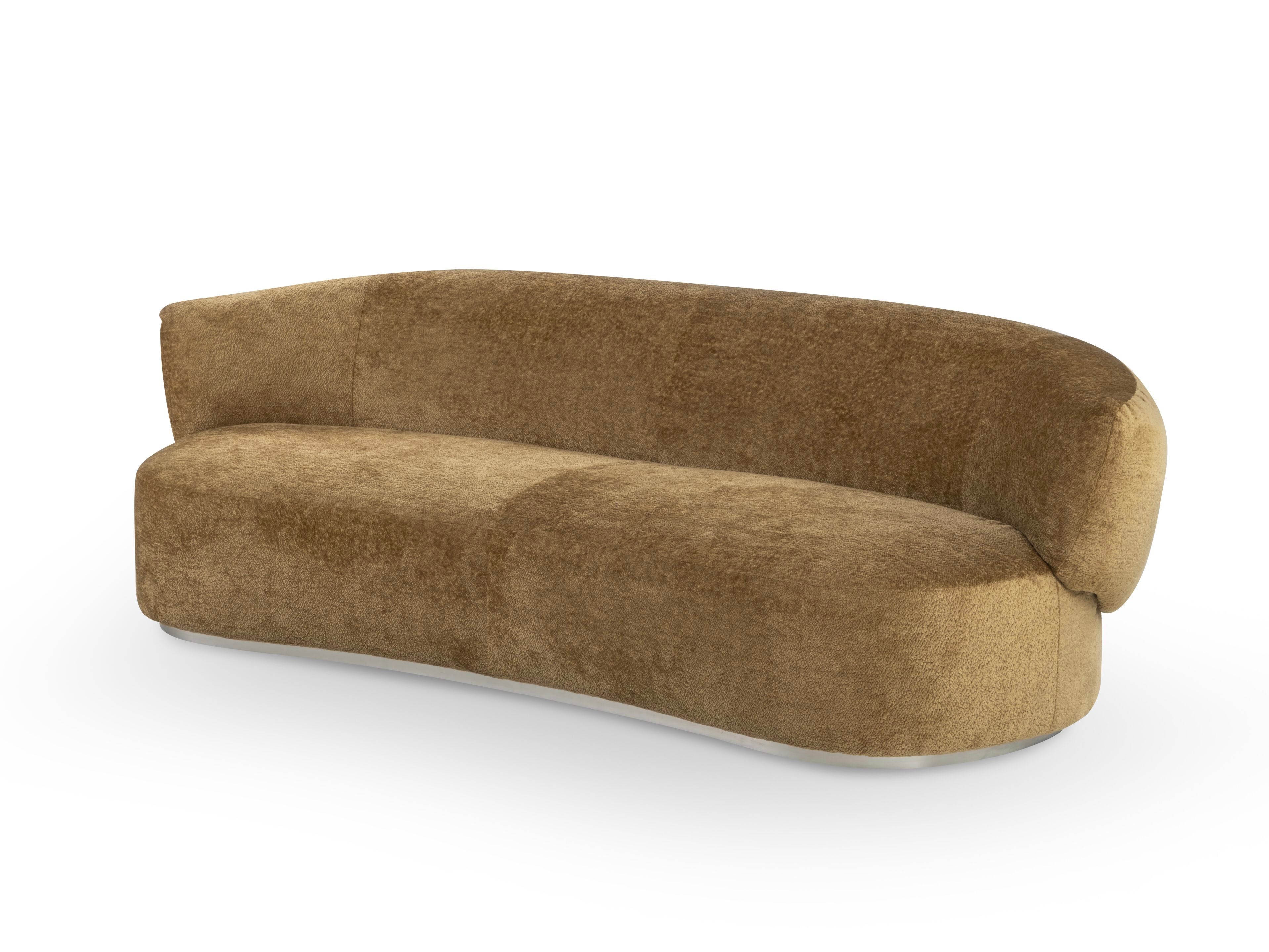 Изогнутый диван из ткани Calia Italia Superior ARCH-00097100 - Вид №1