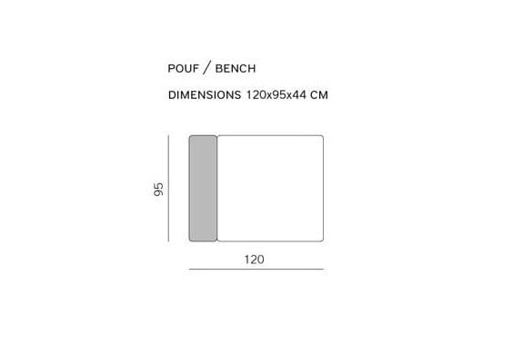 Пуфик с журнальной стойкой prostoria Convert ARCH-00054858 - Вид №5