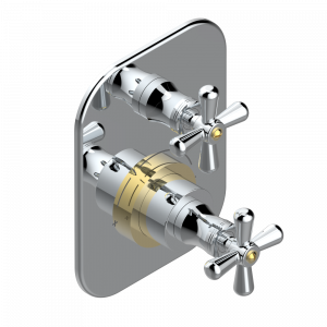 G7A-5300BE Ручки регулировки для термостата THG с вентилем арт.5300AE Thg-paris Beaubourg Хром/золото