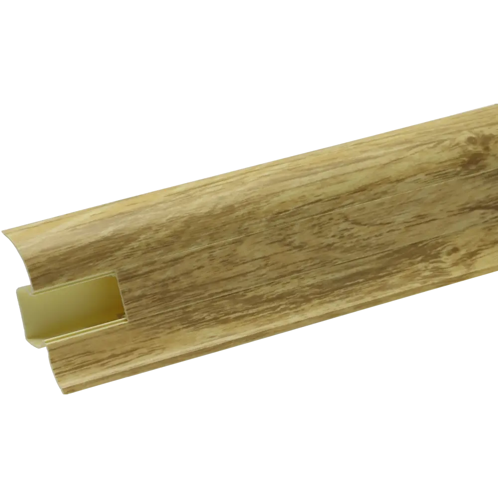 83410221 Плинтус напольный Artens ПВХ Дуб Беленый 5.5 см 2.5 м STLM-0041055 