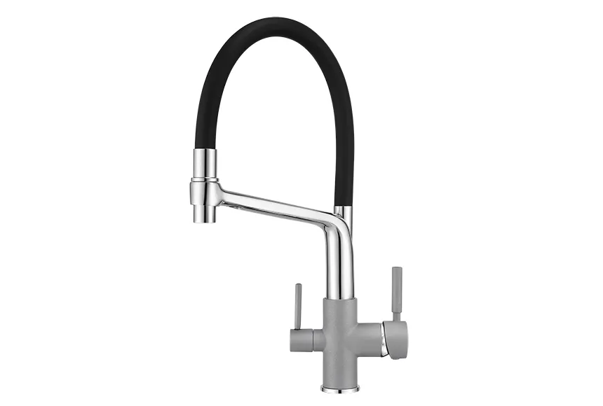 0083, АЛЮМИНИУМ, СМЕСИТЕЛЬ КУХОННЫЙ GRANULA 83-ST135 - Вид №1