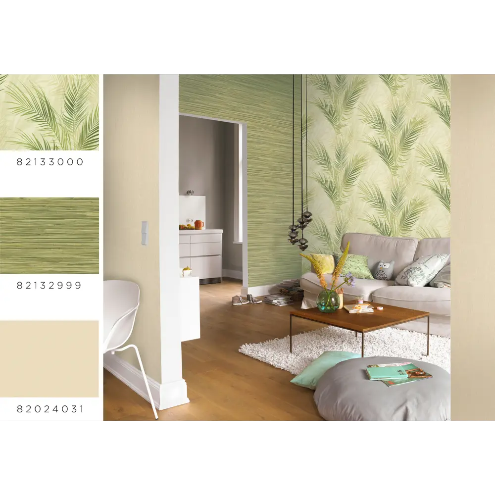 Обои флизелиновые Rasch Selection Vinyl Vlies зелёные 0.53 м 478631 Selection Vinyl/Vlies STLM-2041925 - Вид №4