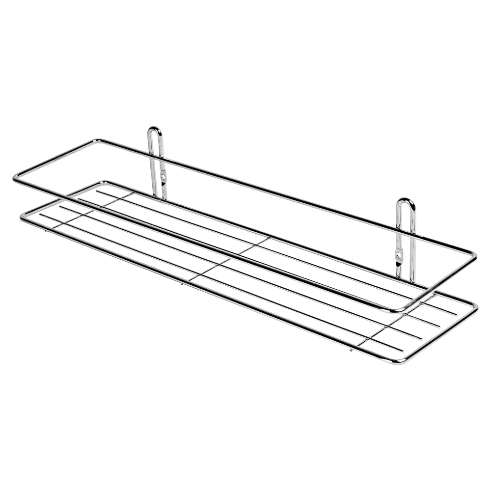 Полка для ванной Swensa Флэт 40x7 см металл цвет хром STLM-2194646