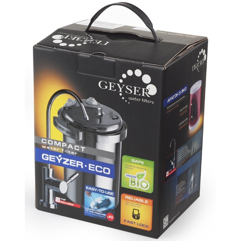 Гейзер-Эко стационарный фильтр с отдельным краном, нерж. корпус 18053 - Вид №2