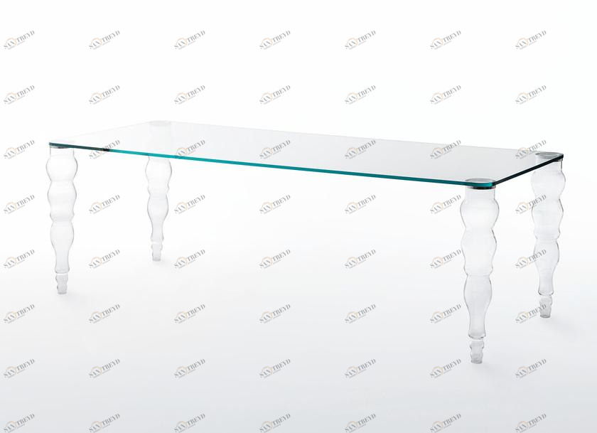 Glas Italia Прямоугольный стол из хрусталя Post modern sun-id-1388672