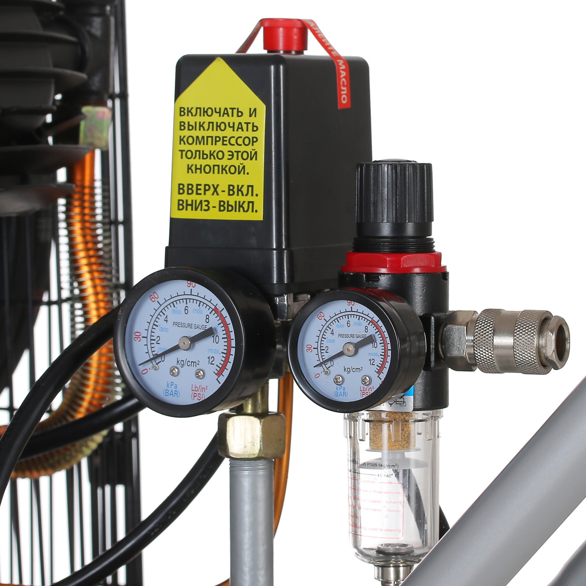 Компрессор поршневой масляный Quattro Elementi BW-500-100 771-725 1243197 STDN-0059881 - Вид №5