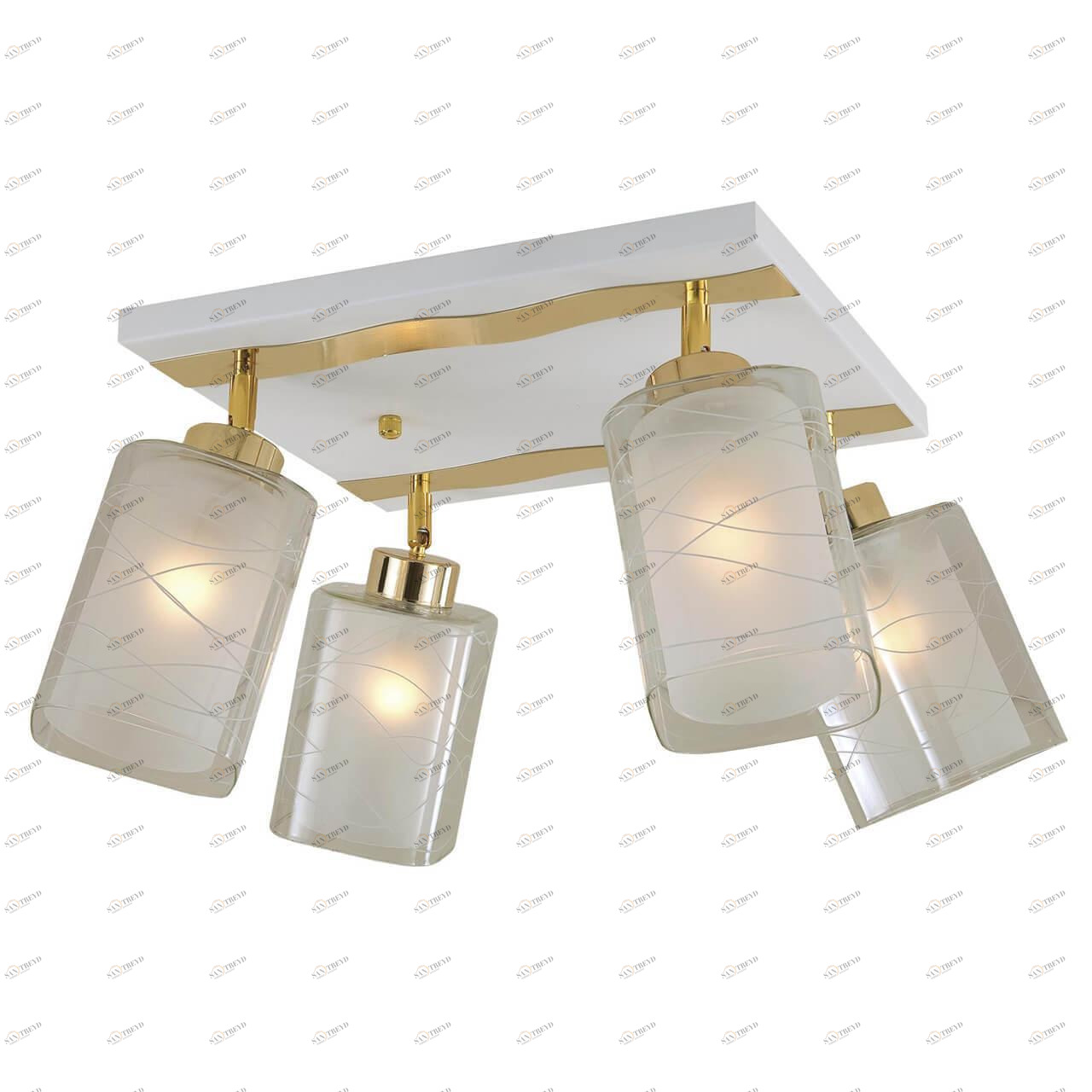 Спот потолочный на 4 лампы белый "Прима" CL160142 CITILUX ПРИМА ЗОЛОТО 00-3923838 Белый 