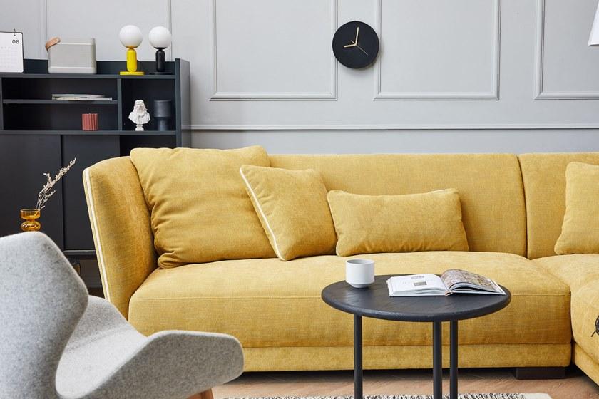 Grado Design 3-х местный тканевый диван с шезлонгом Halle Hal - sf - rc - Вид №9