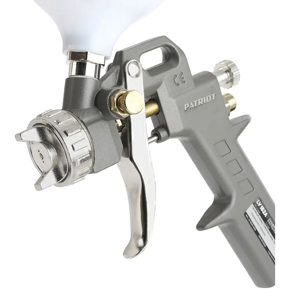 Краскораспылитель пневматический Patriot LV 162А LVLP верхний пластиковый бак 200 л/мин 0.5 л STLM-2023275 - Вид №3