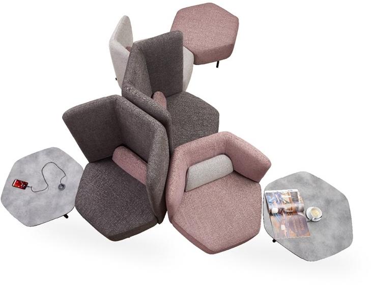 Кресло из акриловой ткани с подлокотниками Picco Santreyd sun-id-1478031 - Вид №5